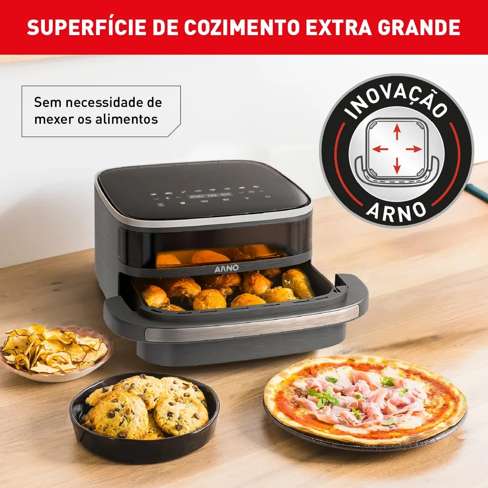 Fritadeira Air Fryer Easy Fry Extra Superfície Cinza AFP4