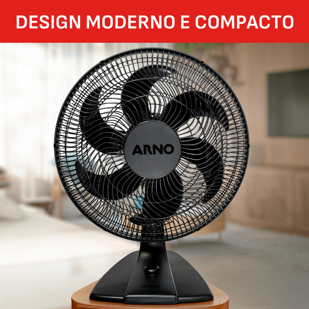 Ventilador de Mesa Essential 40cm, 6 Pás 140W VE2E
