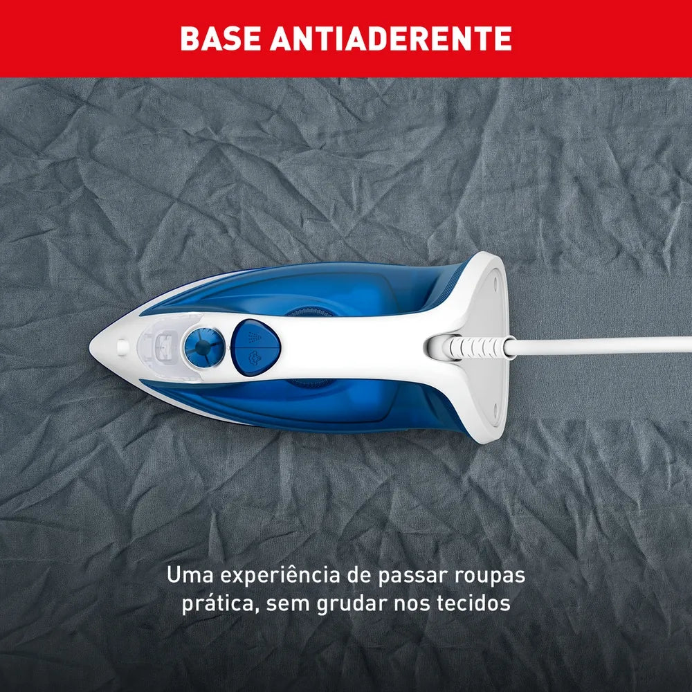 Ferro a Vapor Essentialgliss Azul com Base Antiaderente FEA1
