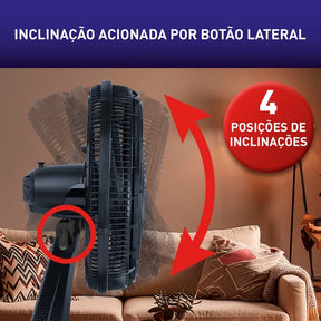 Ventilador de Mesa 40cm X-TREME 9 Pás, 4 Vel, 160W VE94